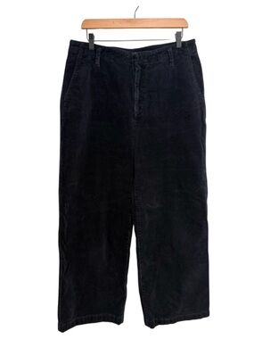 GAP Wide Leg Corduroy Pants in Black